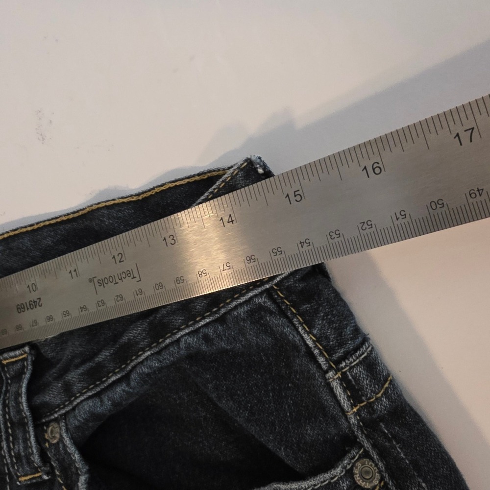 THRE3 Men's Jeans W30 L30 Dark Wash Straight Leg 100% Cotton - Picture 8 of 12